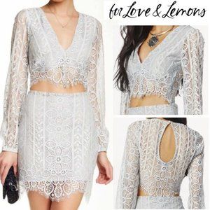 For Love and Lemons Lace Crop Top – NEW